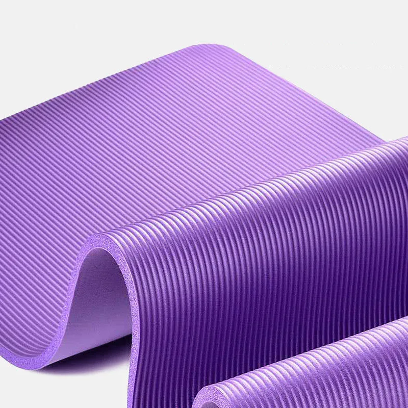 2022 yoga 8~20mm thick high density anti-slip exercise balance yoga mat with carrying strap