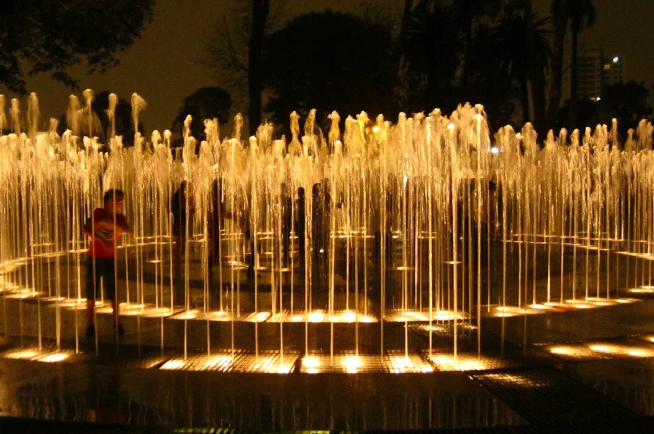 AWS Factory Price Dry Floor Water Fountain Customized Modern Style Music Controller Deck Water Fountain