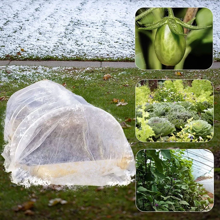 White Agricultural Cold Cloth Eco Friendly 100% PP Spunbond Waterproof Breathable Non Woven Plant Cover Fabric Frost Protection