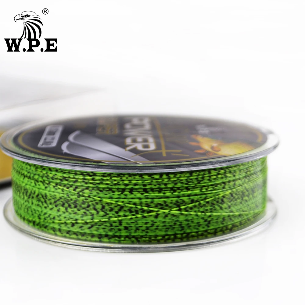 W.P.E Customized Brand Super Power 0.2mm-0.60mm Fluorocarbon Coating Fishing Line 10-41KG Fast Sinking Line Carp fishing Line