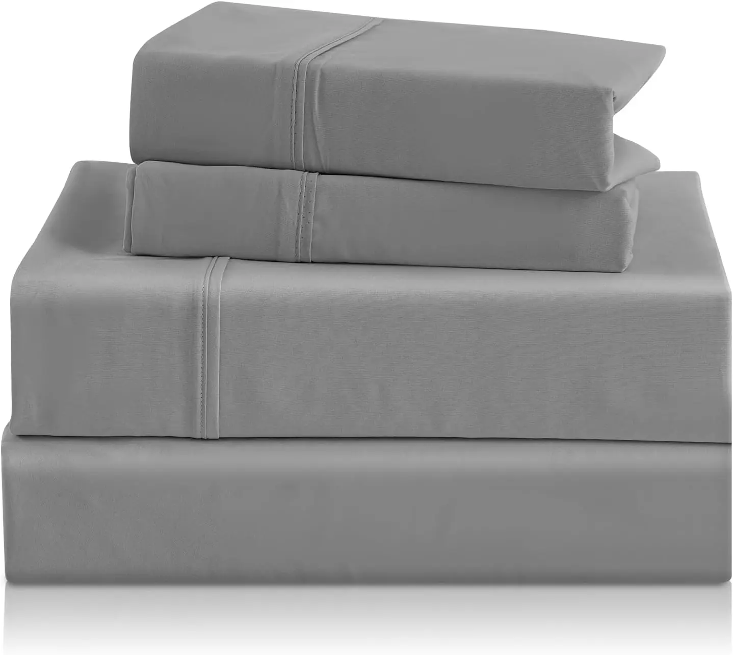 Wrinkle Free Easy Care Microfiber Bedding Sheets Deep Pocket Bed Sheet Set