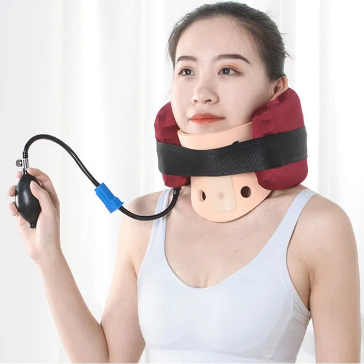 Cervical Neck Brace Adjustable Orthopedic Support with Inflatable Traction