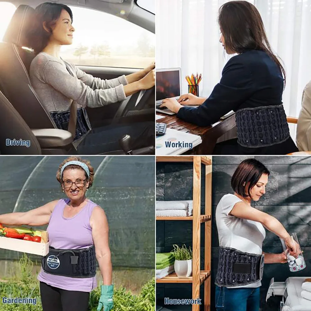 Neck Back Shoulder Waist Buttock Spinal Air Traction Belt Waist Belt For Prophylaxis And Adjuvant Therapy