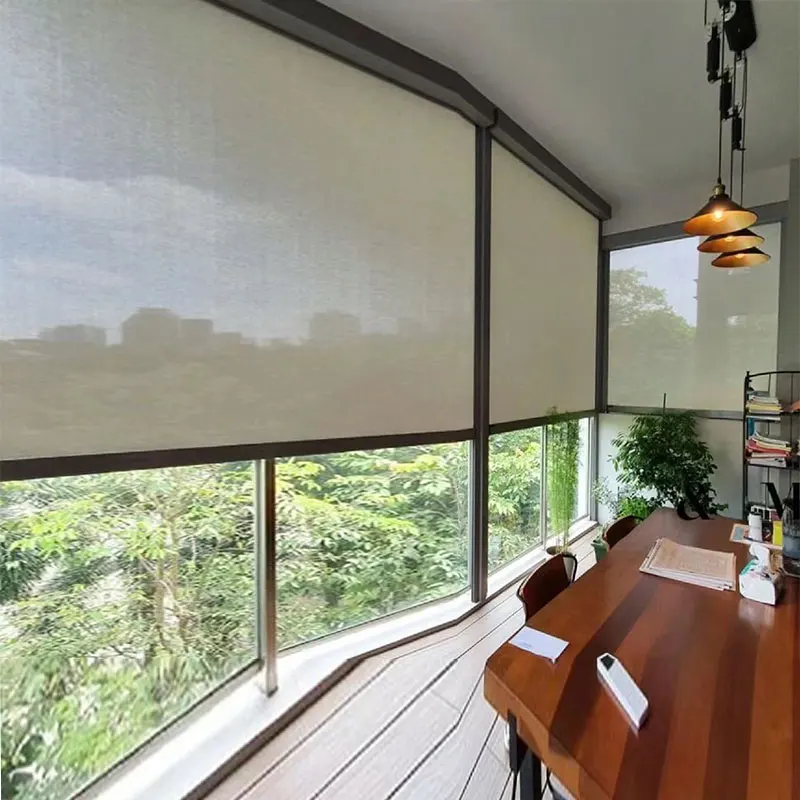 Manufacturers Recommend Uv Protection Waterproof Motor Outdoor Pvc Heavy-Duty Roller Blinds