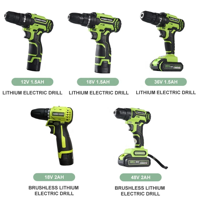 Multifunction Power Drills Impact Drill Set Professional Screwdriver Mini Drill With Plastic Case