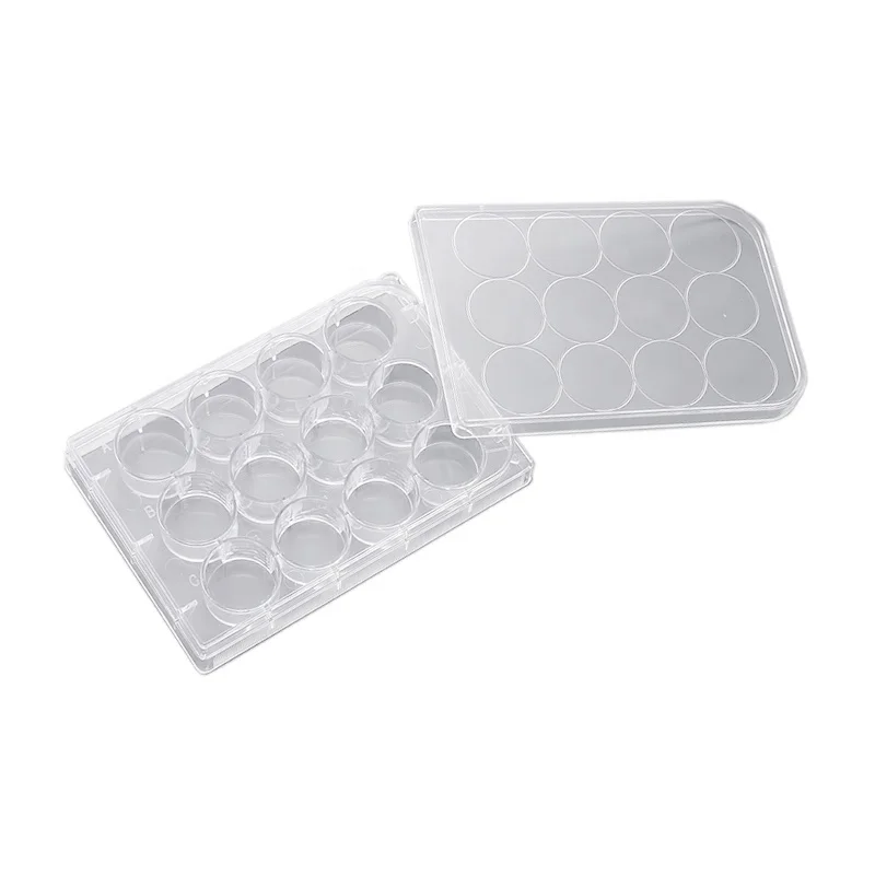 12 wells cell culture plate disposabel plastic material