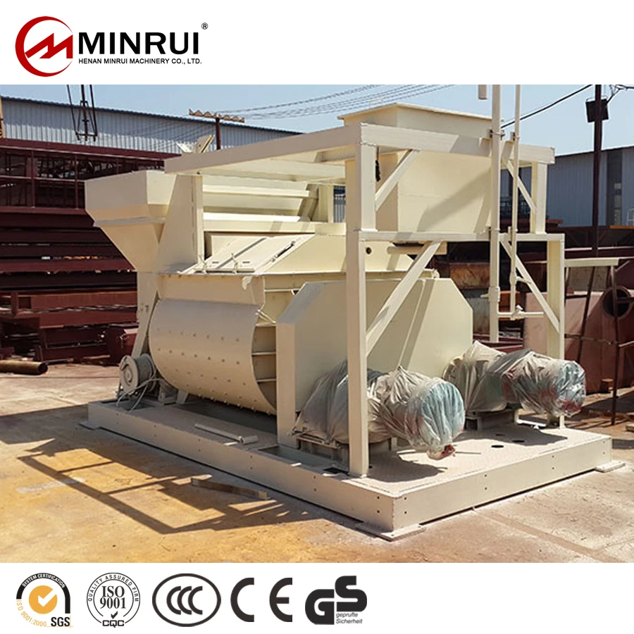 Minrui Self Loading JS1000 Concrete Mixer Machines Prices For Sale