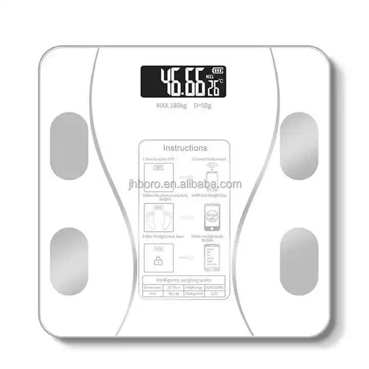 Wholesale Body Fat Weighing Scale LED Glass Power Battery Health Feature Weight Fat Visceral Fat Muscle Bone Basal Metabolic