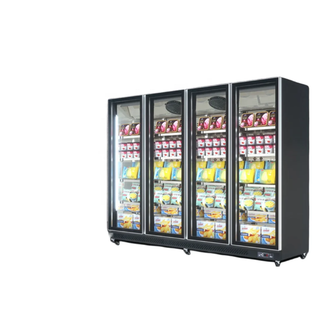 Double door  cold  freezer use for meat, seafood, frozen food pastry, ice cream, durian, etc