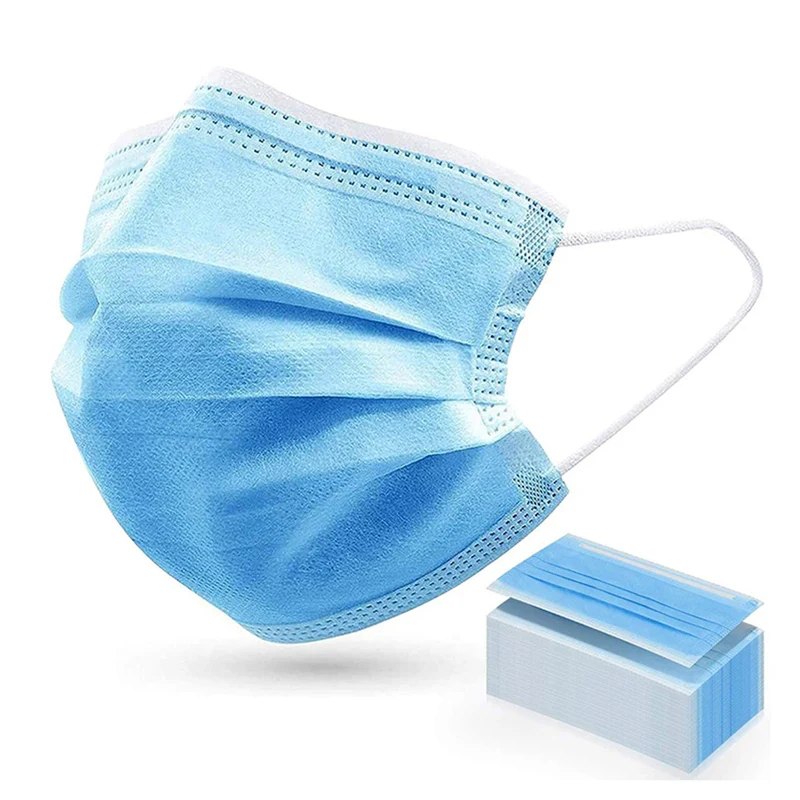 50 шт. маски для лица фильтр медицинский мелтблаун ткани защитный 3ply одноразовые маски для лица с CE