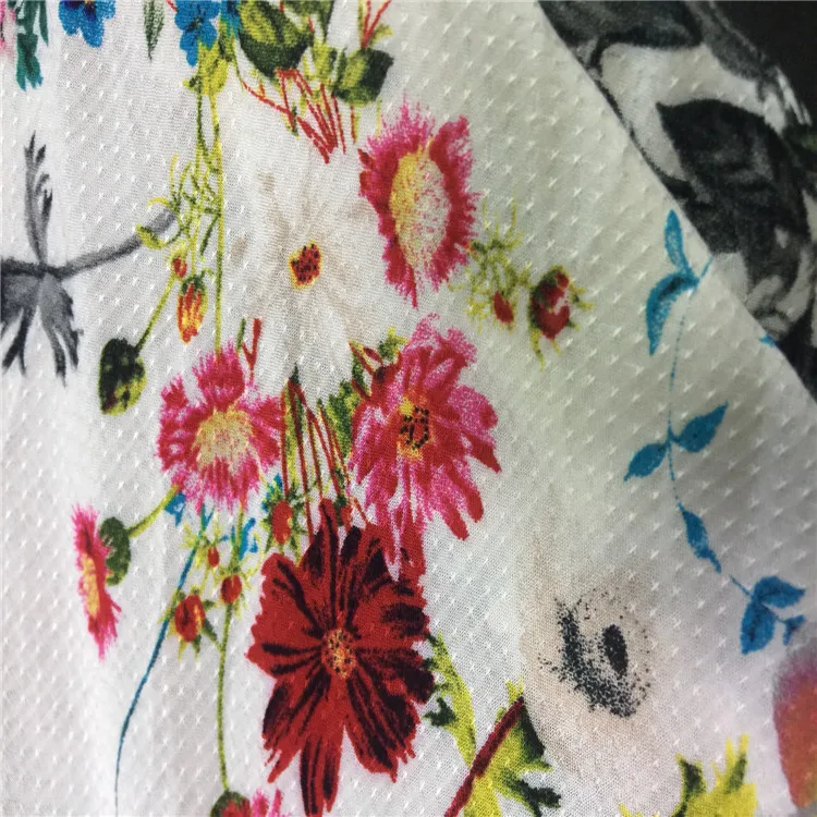 High quality dobby fabric 100% rayon printed fabric rayon dobby fabric for garment