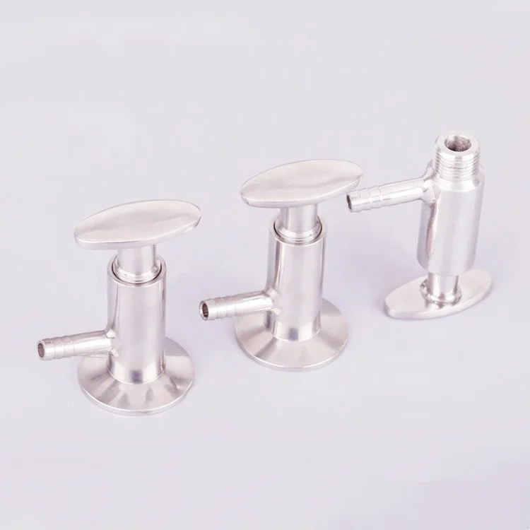 304Stainless Steel 1.5 Inch Tri Clamp Sampling Ferrule Connection Sanitary Sample Valve