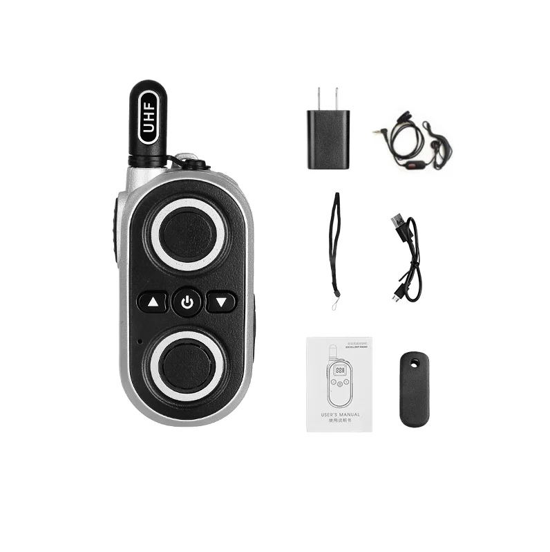 8W High Power Portable Radio Mini Small 2 way Radio Wireless Intercom Long Range Handheld Walkie talkie