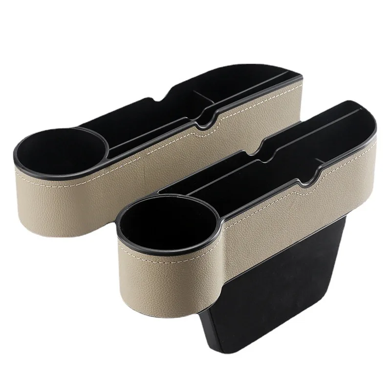 Waterproof Universal Automotive Drop Stop Car front Seat Side Car Seat Gap Filler Organizer With Cup Holder For Phone Wallet