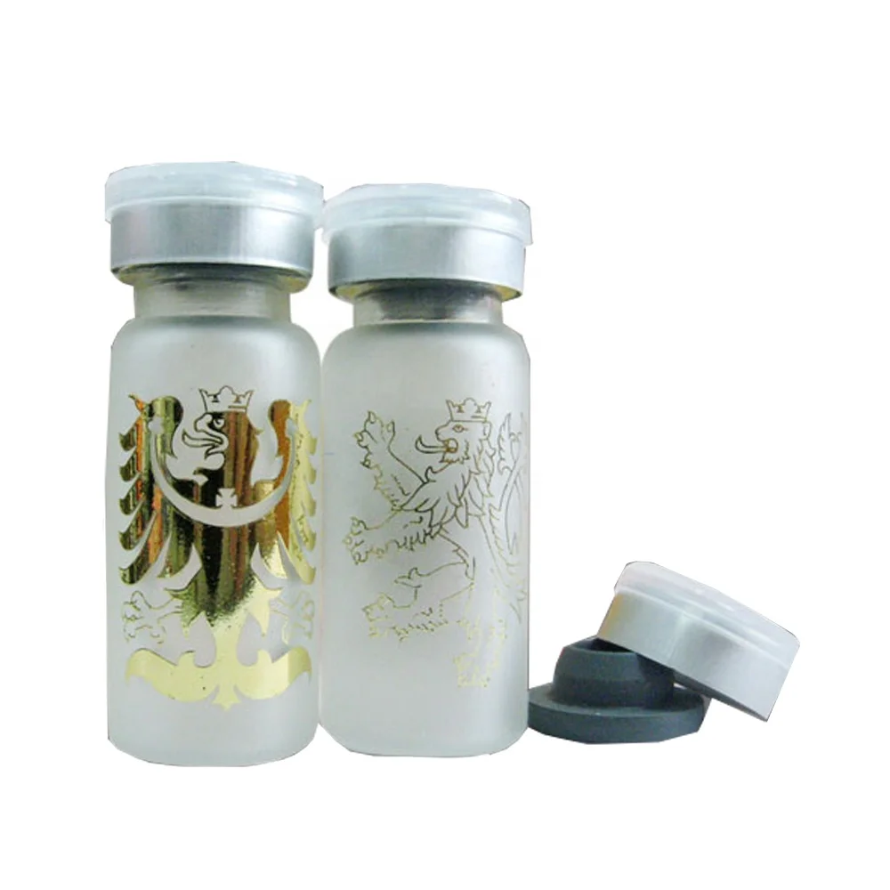 Custom Logo Printed 10ml Vial Hologram Stickers Pharma Bottle Packaging 10ml Vial Labels and Boxes