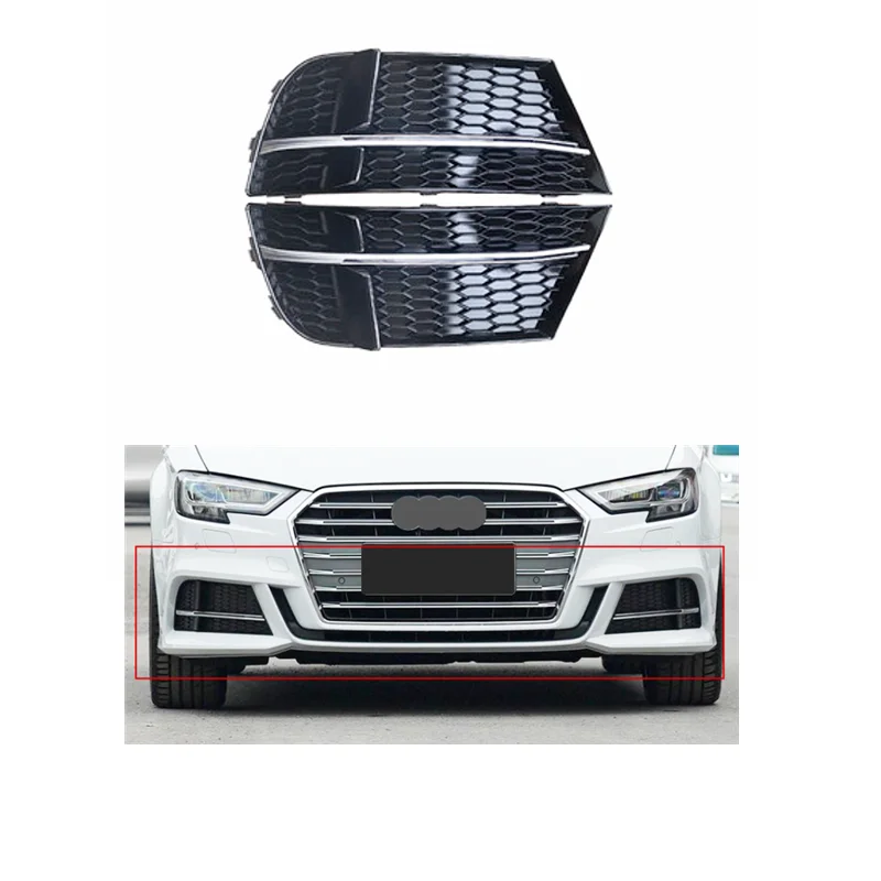 Автомобильные запчасти решетка для противотуманных фар с Сотами Audi A3 8V Sline Facelift S3 крышка противотуманной фары 2017-2020