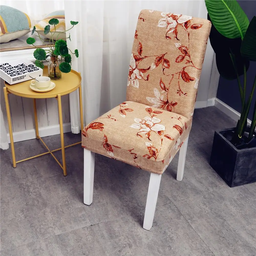 
HOTSELLING Cheap Universal Size Fashion Pattern Chair Covers Spandex For household diningroom kitchen livingroom 