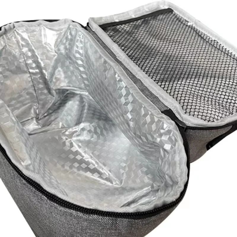 Fitness Food Safe Insulated Zippered Thermal Cooler Lunch Bag Portable Cationic Waterproof Insulation Lunch Box Bag