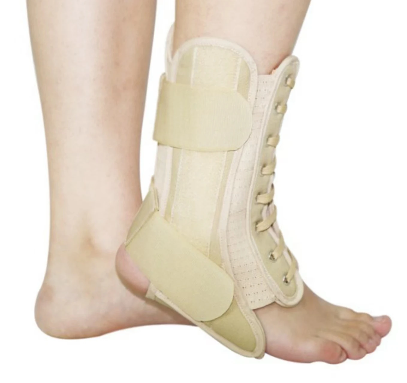 Брезентовый Регулируемый бандаж на шнуровке с ремешком, поддержка голеностопа с индивидуальным логотипом