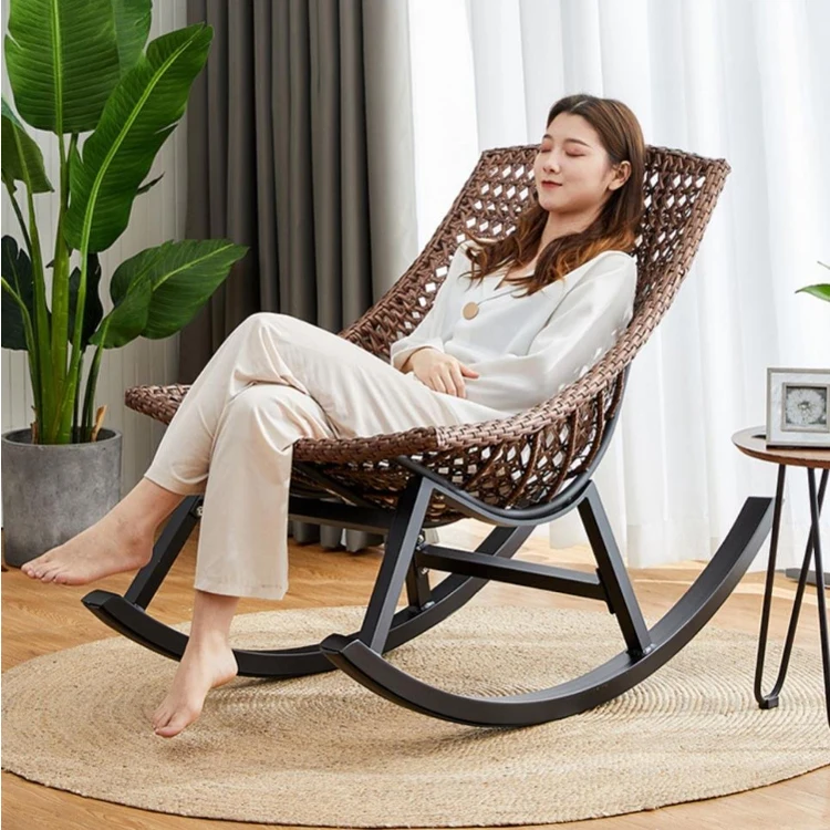 Прямая продажа с завода, комплект уличных стульев-качалок для террасы