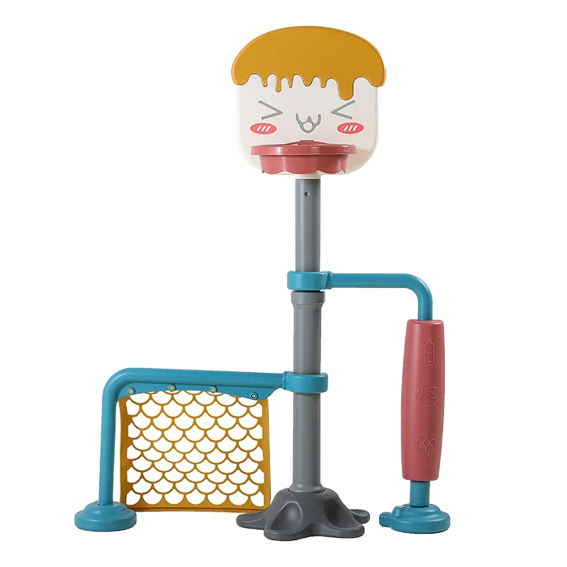 Multi-functional plastic new design basketball stand home use soccer play set indoor game sports for children
