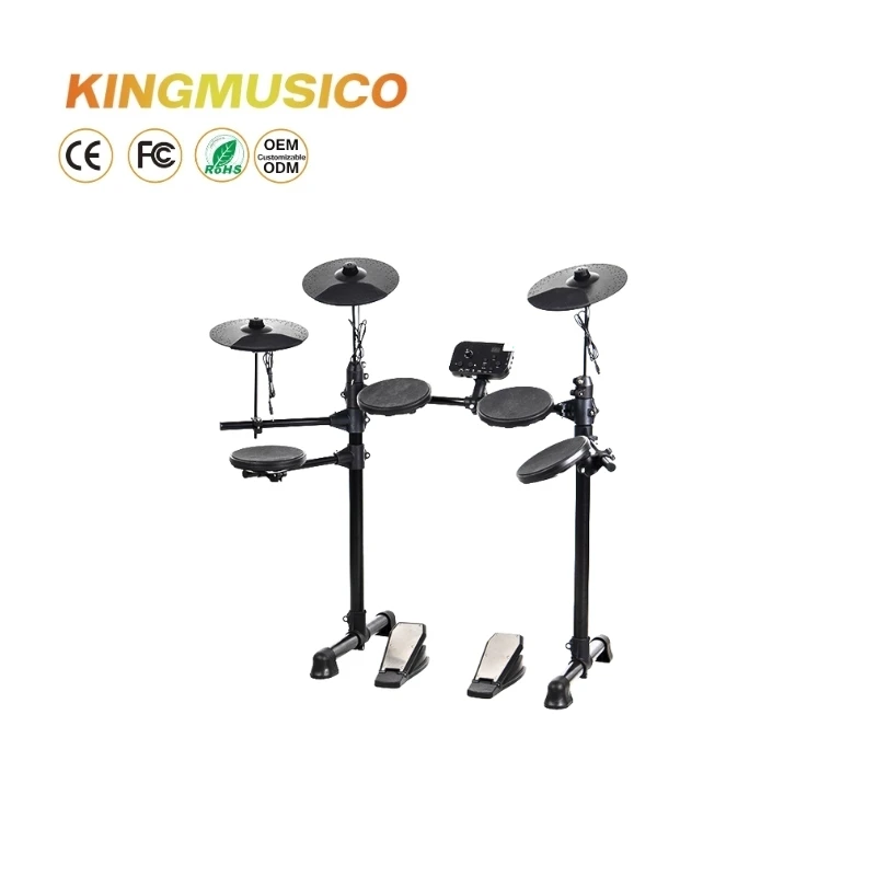 Portable Battery-Powered High-Quality Electronic Drum Set for Beginners with Multiple Sound Effects and Easy Setup