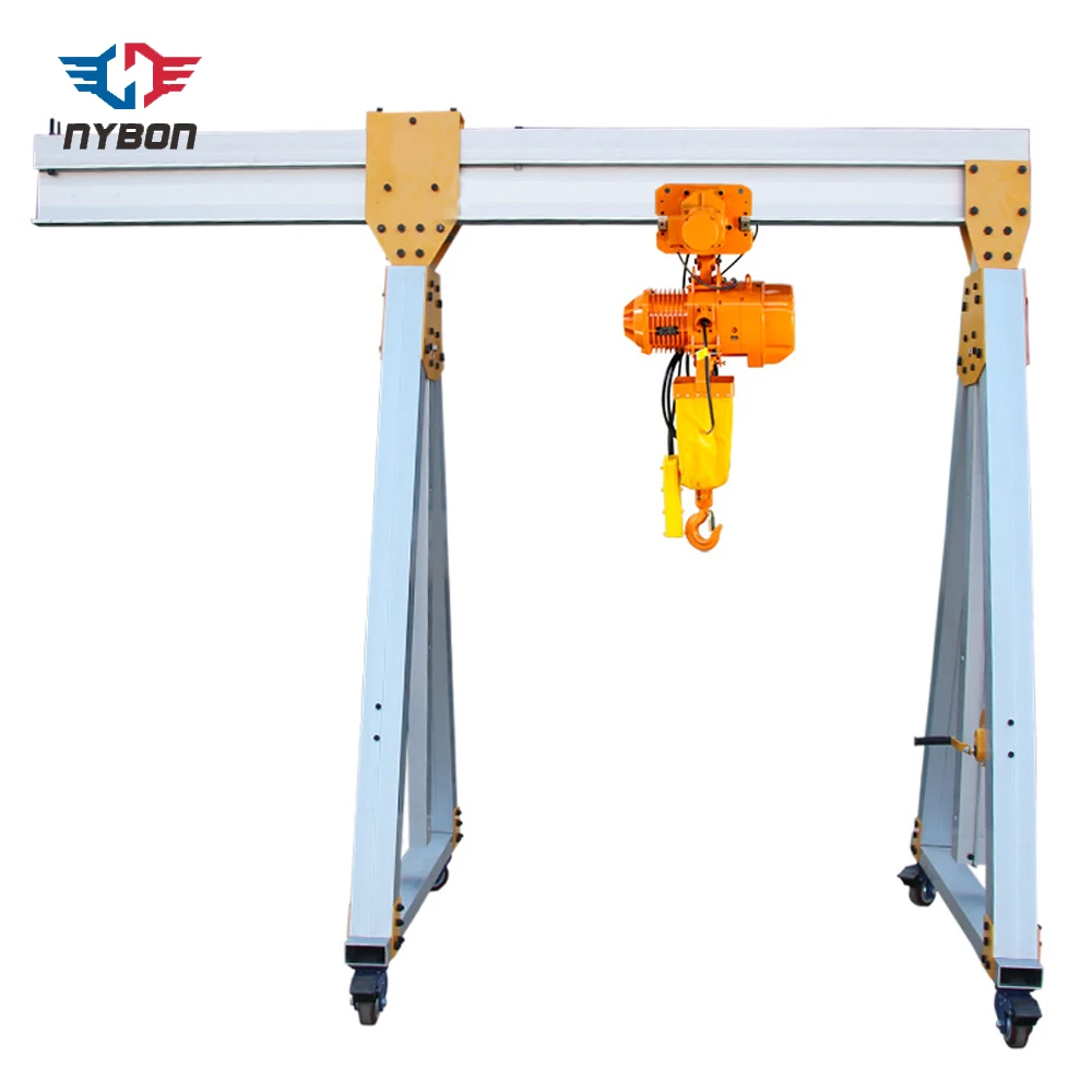 Small Mini Mobile Portable Aluminium Lift Gantry Crane for Sale Portal Indoor Price