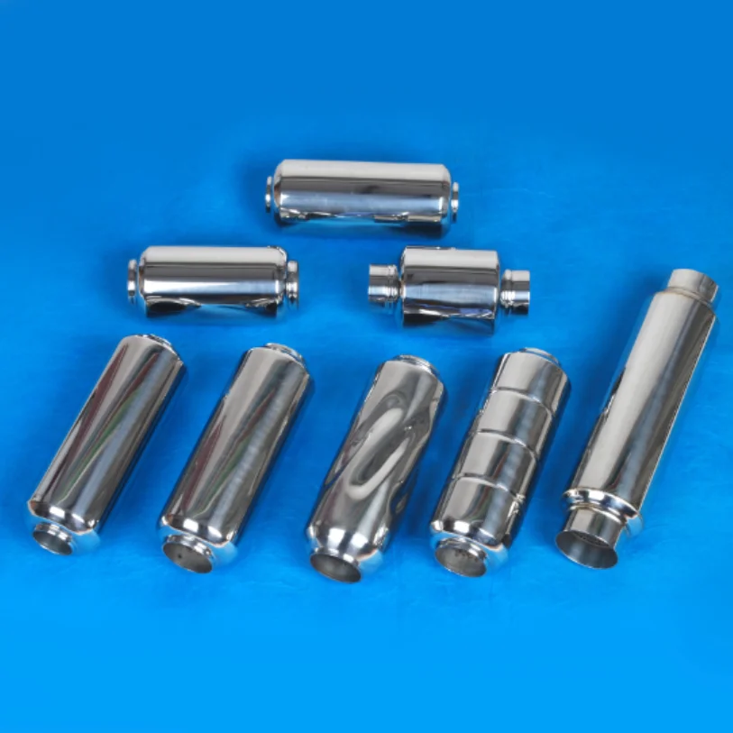 114mm Automotive retrofit stainless steel performance muffler exhaust resonator universal exhaust pipe