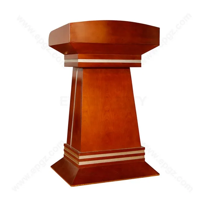 Wooden Auditorium Podium Classical Speech Table Awards Podiums Speaking Table Lecture Hall Desk