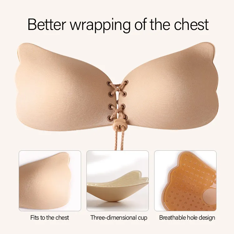 fancy women underwear seamless Push Up bra strapless backless bra
