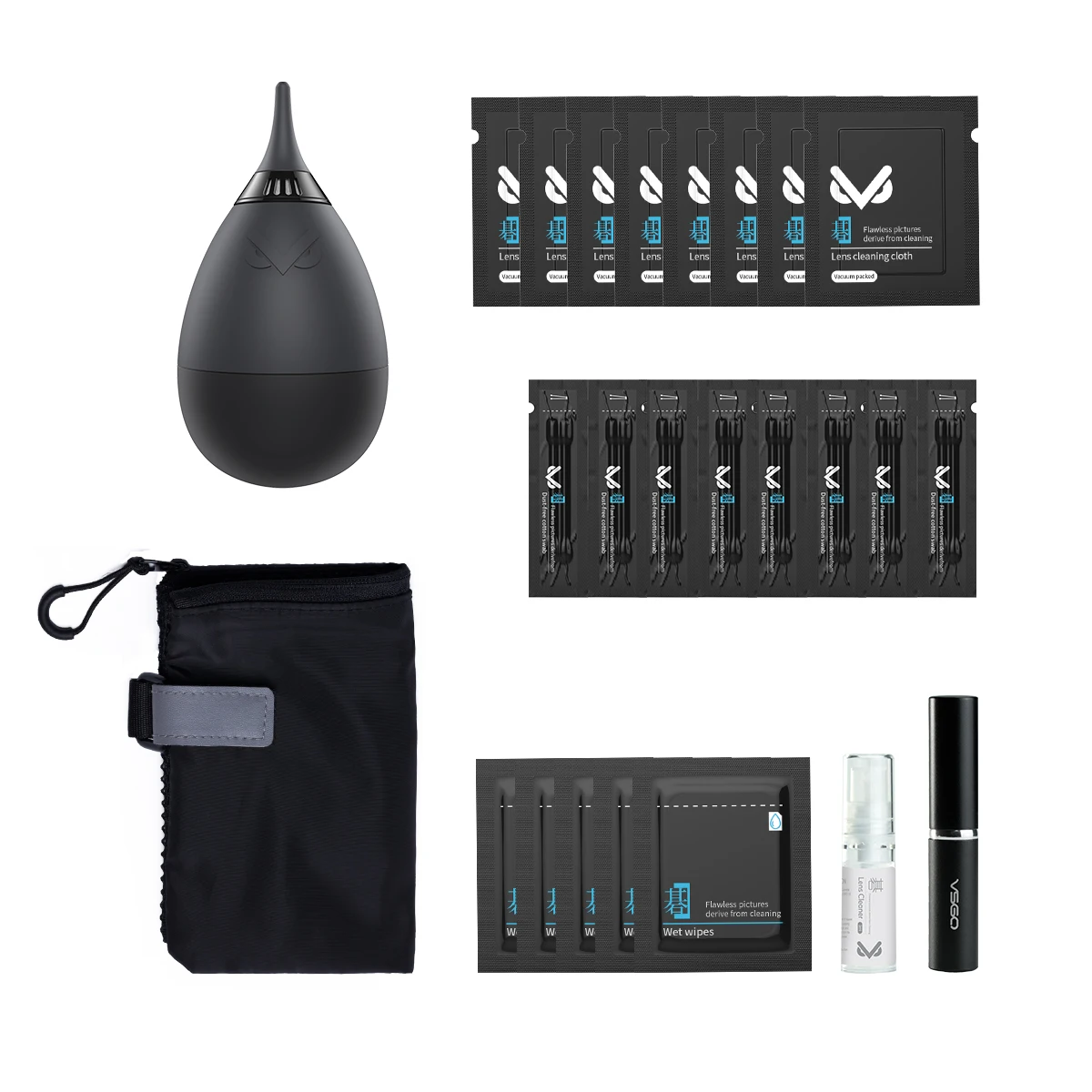 Camera lens phone computer laptop display cleaning kit with microfiber cloth 15 ml screen spray cleaner