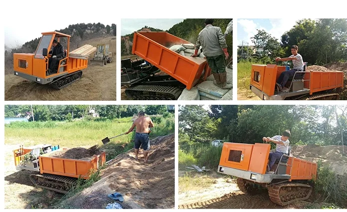 
Strong carrying capacity agriculture mini crawler dumper truck 