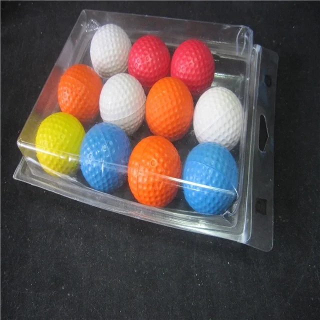 Blister packaging transparent plastic clamshell packaging for golf balls