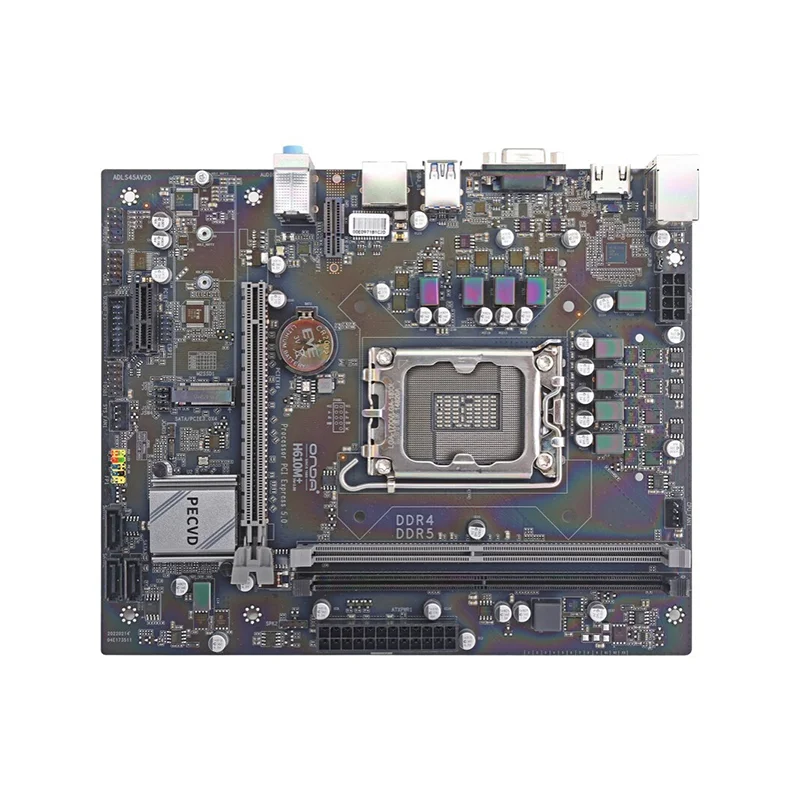 Новая материнская плата H610M H610 D4 для настольного компьютера Sata 3 0 M.2 поддержка процессора Intel 12-го поколения Core Lga1700 и канала Ddr4