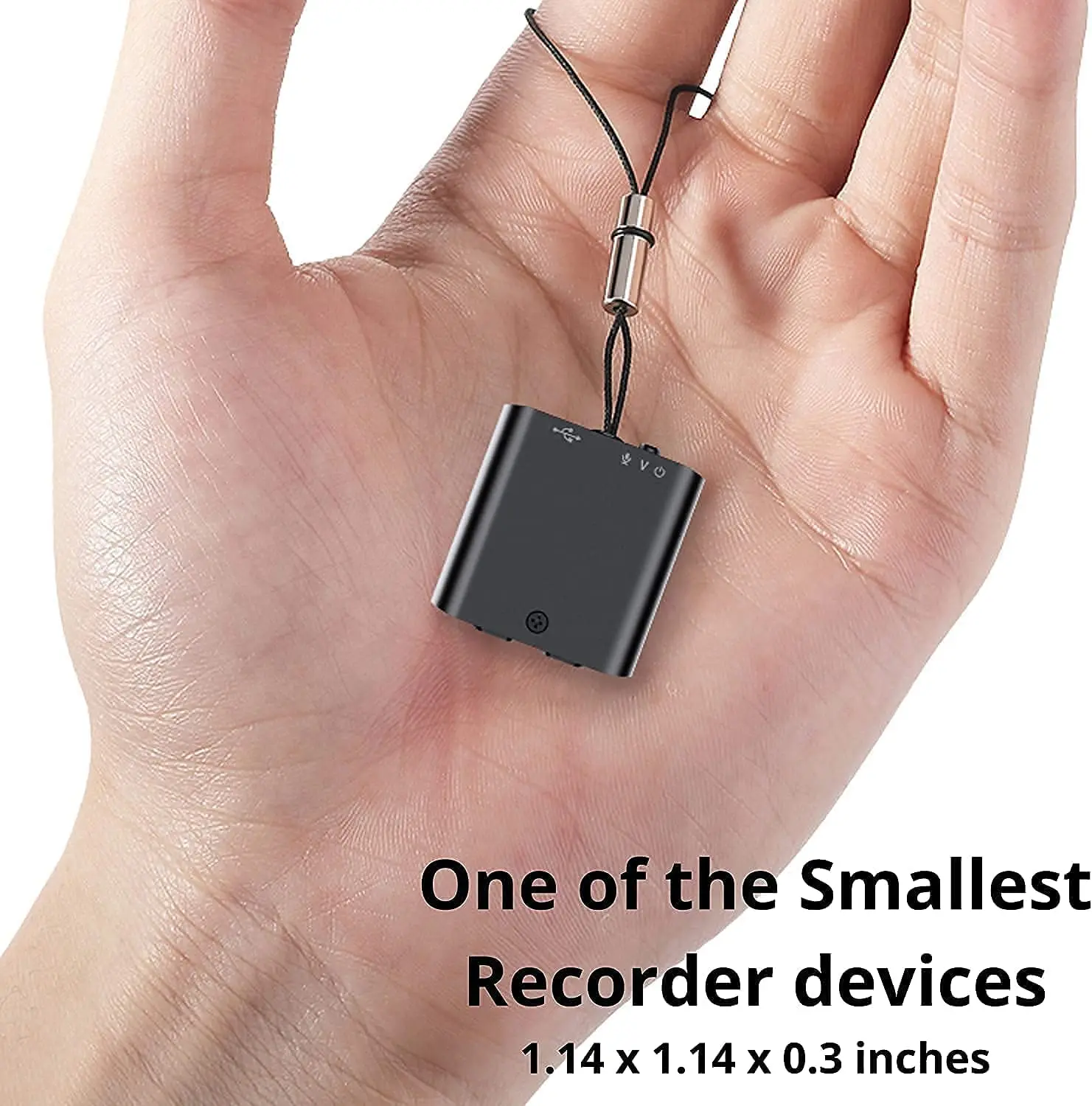 Q63 Professional Mini Voice Activated Recorder for Car, Work, Home, 30 Day Standby Recording, Aluminum Alloy Body, Magnetic