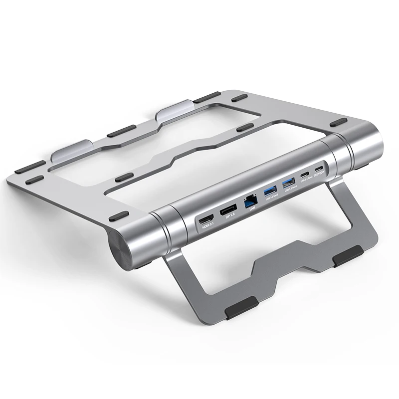 Портативная настольная подставка для ноутбука с 6 портами type c концентратор rj45 сетевой гигабайтный преобразователь док-станция для ноутбука usb c концентратор адаптер