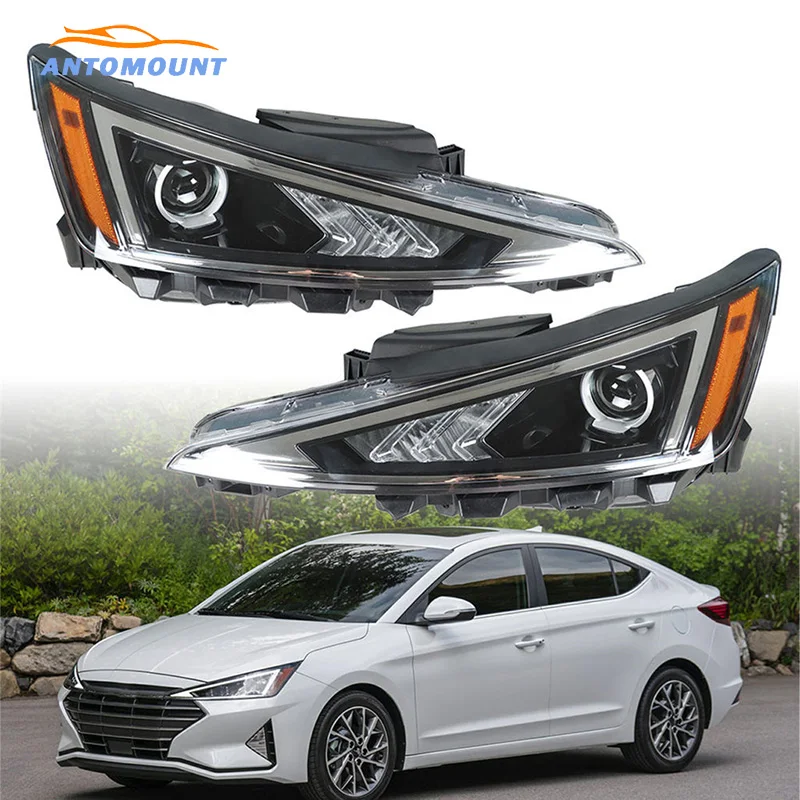 Hot Sale Auto Body Parts Car Front Projector Headlamp Headlight Assembly For Hyundai Elantra 2020 2021