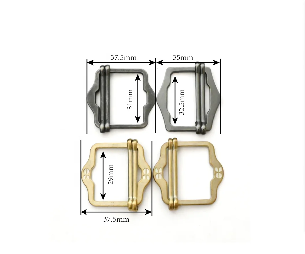 Bag Hardware Accessories Double Pin Belt Buckles Outdoor Roller Buckle Slider Buckle