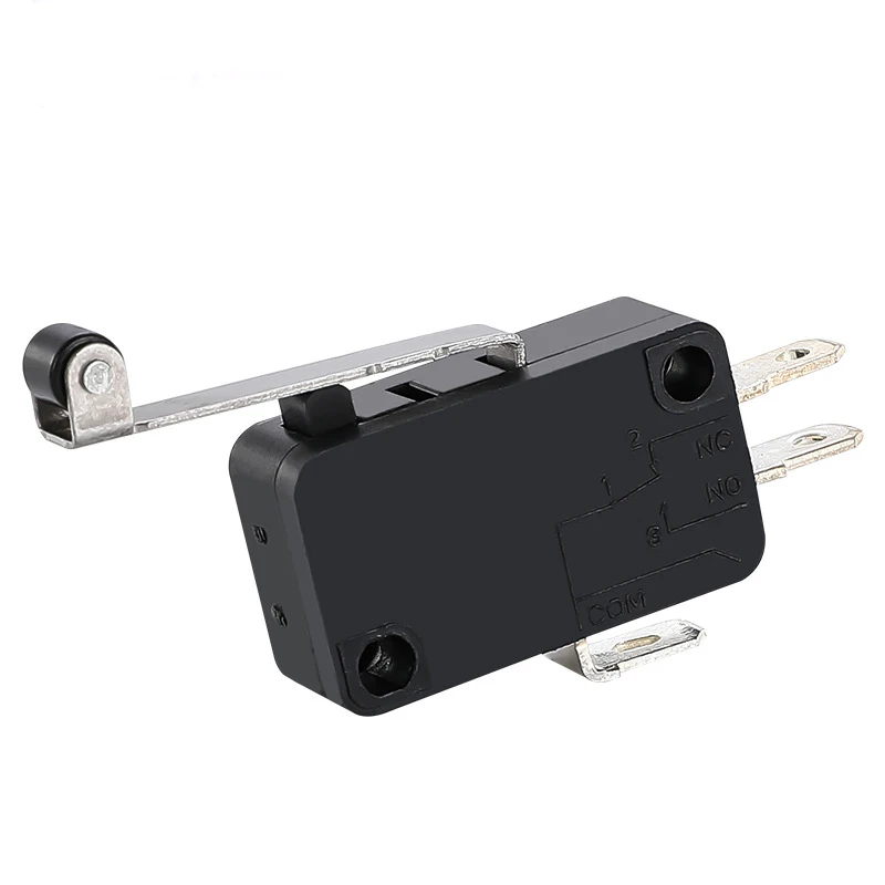 Пластиковый черный микропереключатель для печи серии KW 7 с роликом