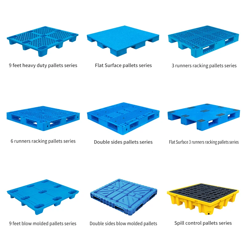 anti-slip low price HDPE light weight 9 feets plastic pallet supplier for one time export