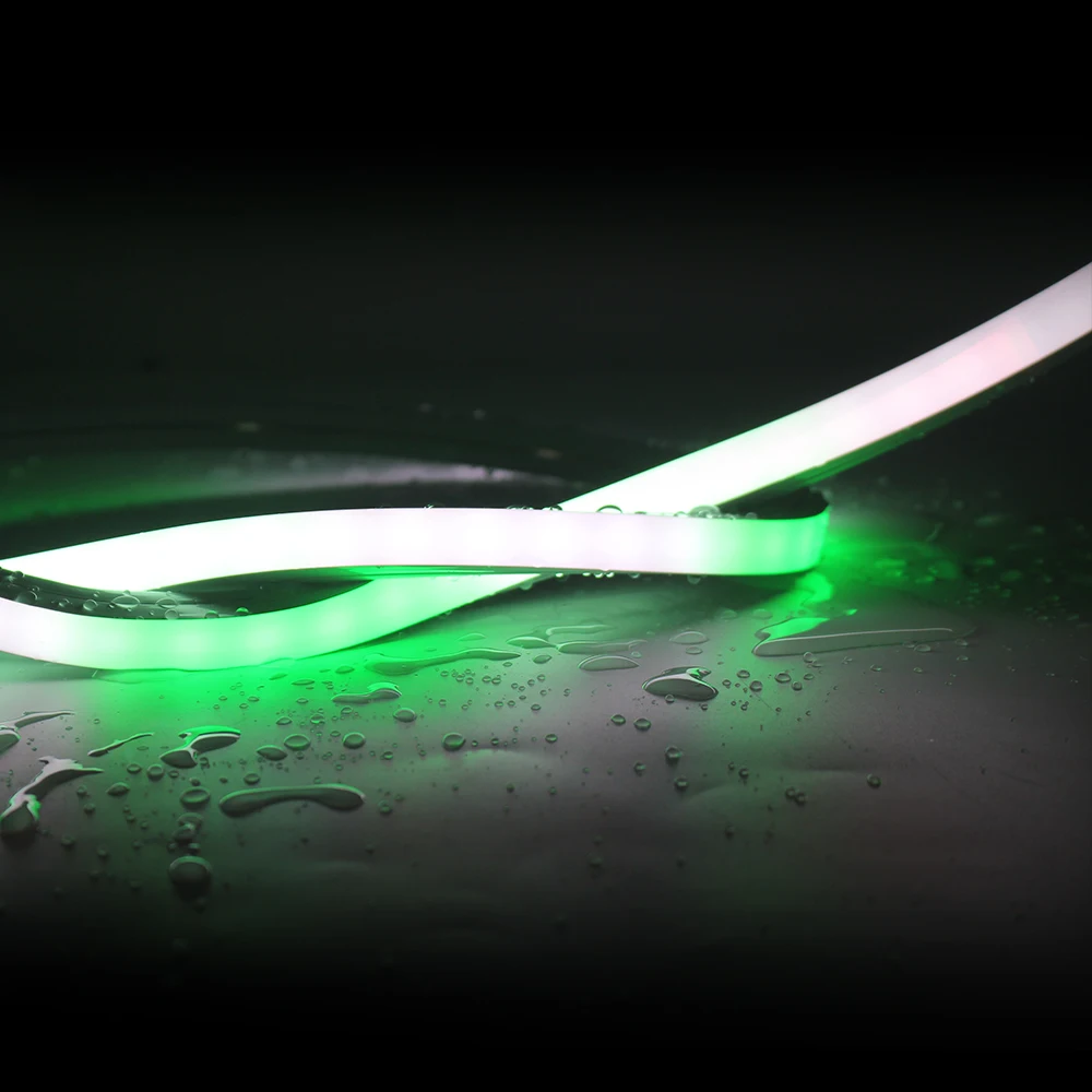 Addressable Pixel 12V Flexible Waterproof IP68 2835 5050 RGB RGBW Silicone Flex LED Neon Strip Light for outdoor usage