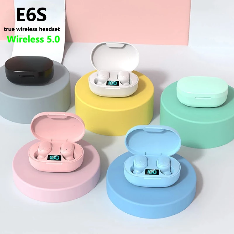 Hot Sell E6s Wireless Earphone Headphone BT5.0 Handsfree Hi-Fi Stereo E6s TWS E6s Earbuds Earphones For Airpod E6s