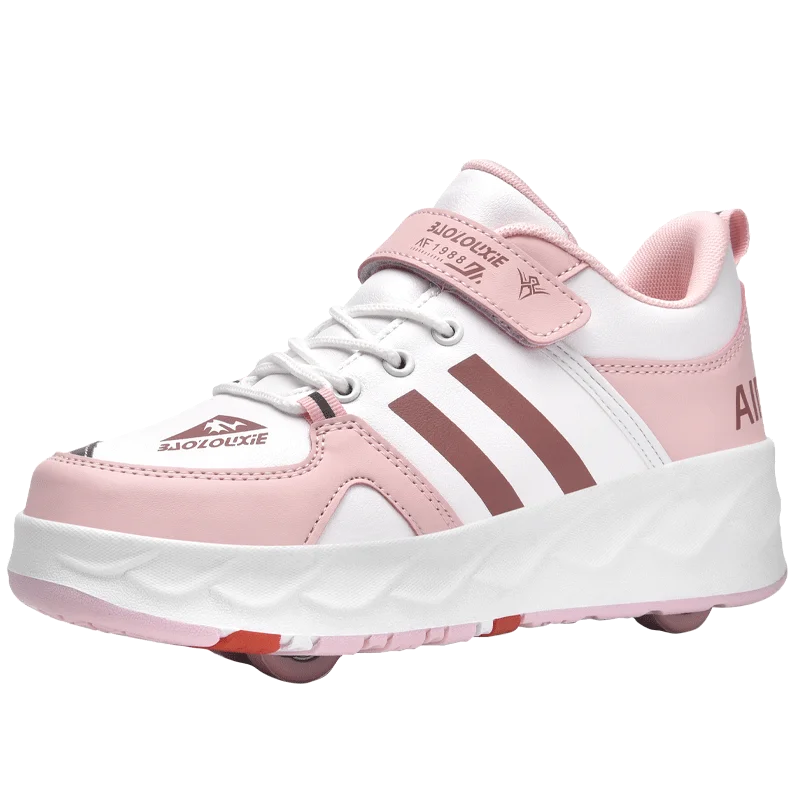 Custom Girls Boys wheel shoes on wheels sneakers with wheels Factory Deformation Roller Skate Shoes for adults