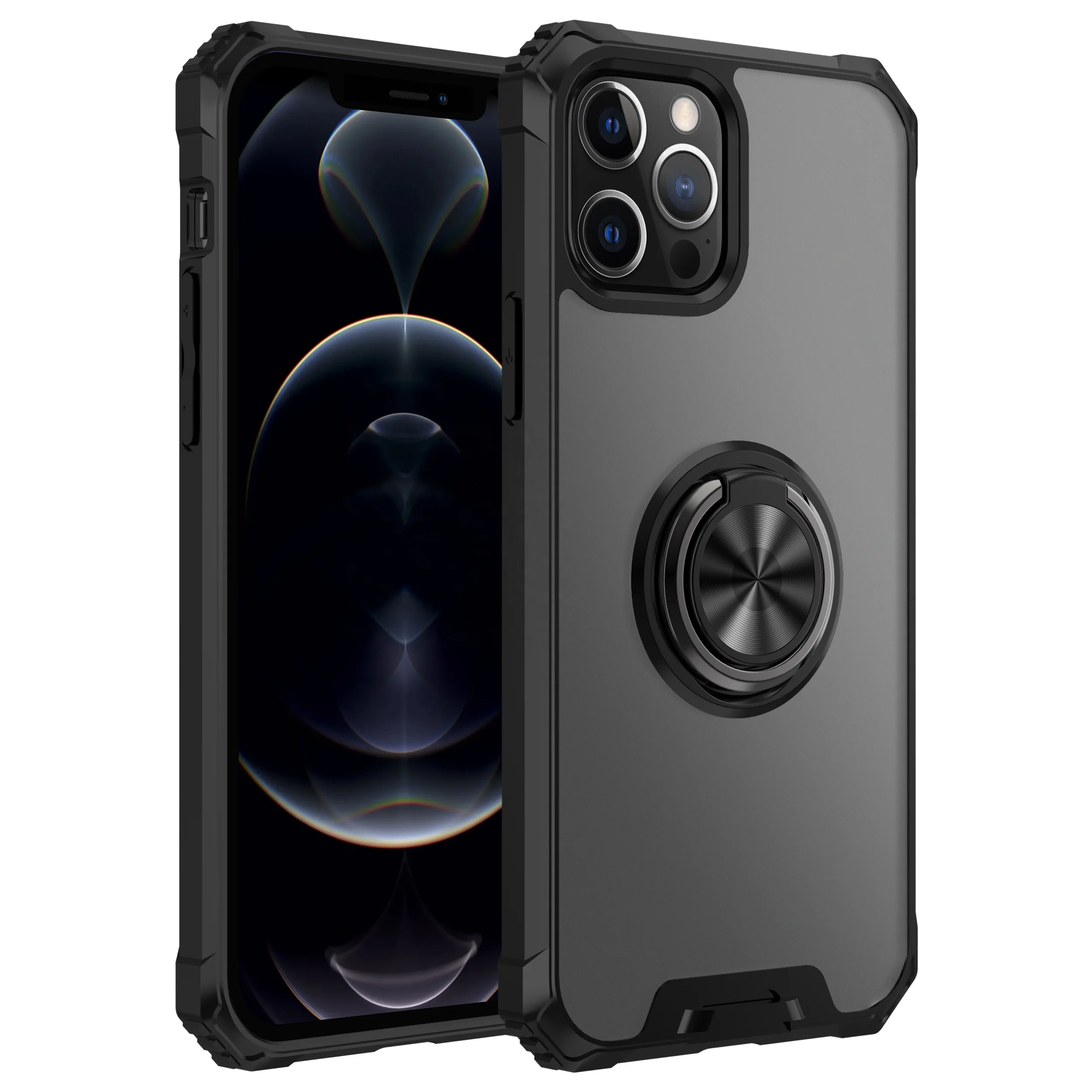 Ударопрочный ПК + Акриловые Аксессуары для мобильных телефонов задняя крышка кольцо чехол для сотового телефона для iphone Samsung Huawei Xiaomi