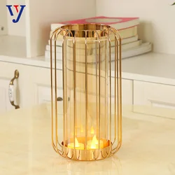 Vase candlestick ornaments gold table living room ornaments furniture decoration