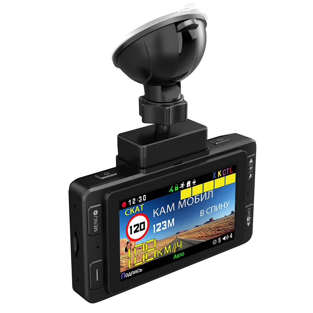 Karadar Car DVR GPS Radar Detector Signature Combo 3 IN 1 HD1080P Auto Video Recorder Camera Russian Voice Alarm Karadar HD302SG