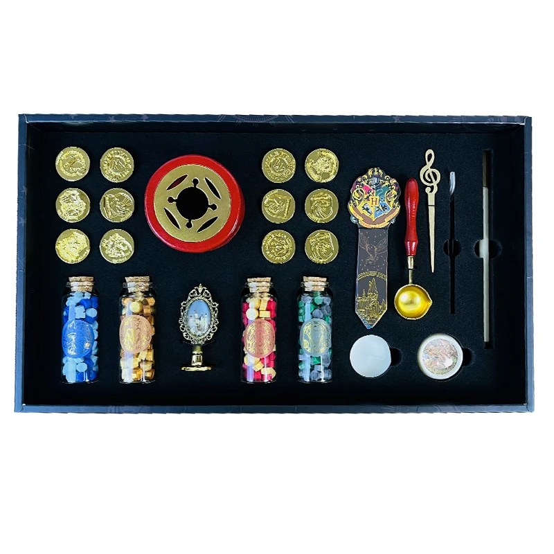 All-Set Harry Potters Retro Wax Seal Magic School Creative Box for Christmas Graduation New Year Occasions gift