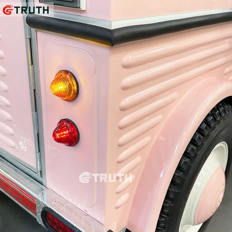 custom supplies ice cream snack coffee bbq burger van retro street mobile trailer food truck