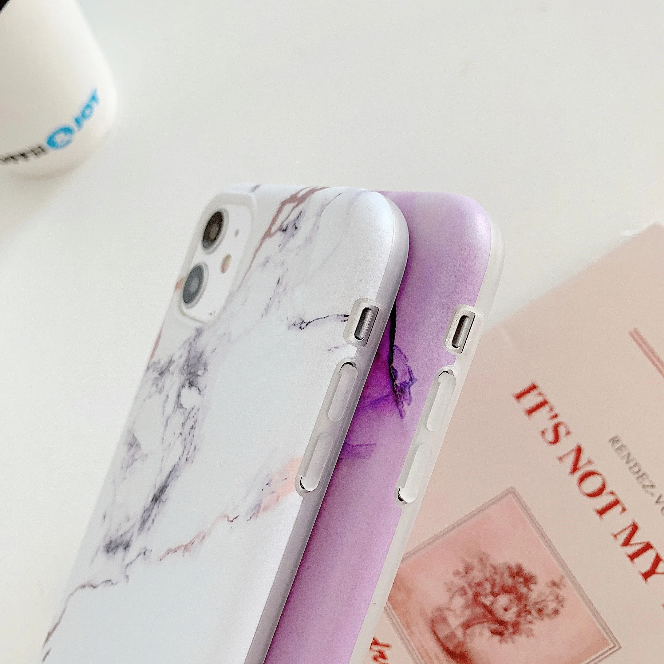 Защитный чехол IMD из тпу с принтом на заказ для iPhone Xs SE мраморный матовый мобильного телефона 11 Pro/12 Mini/12/12