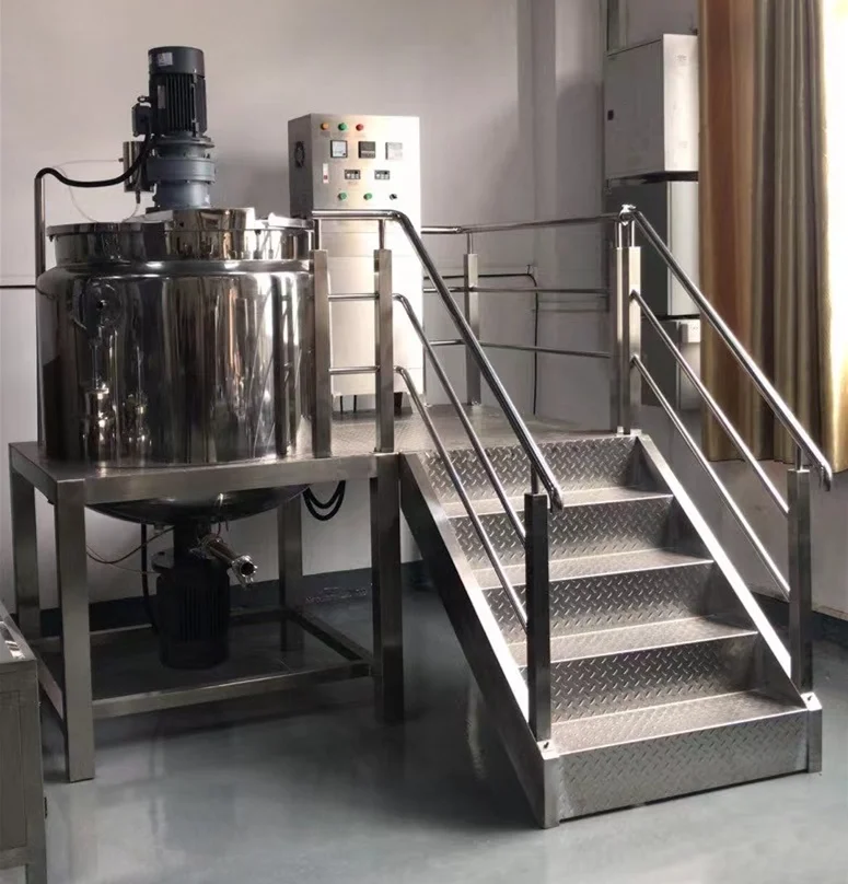 Cosmetic Processing Machine Stainless Steel Homogenizer Mixing Tank Liquid Soap Detergent Mixing Blender